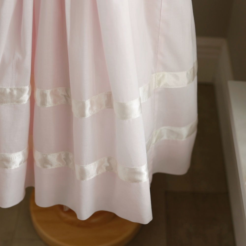 Strasburg Dress Heirloom Pink with White Trim Special Occasion Perfect RARE FIND - Picture 5 of 5